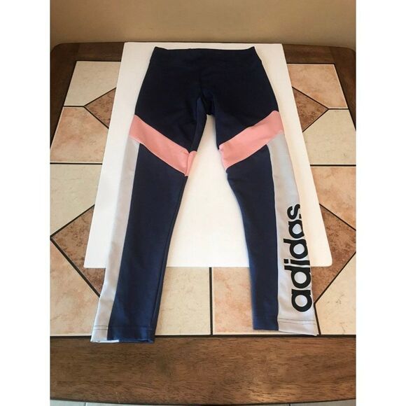 Adidas ladies lightweight colorful athletic leggings size small - Picture 1 of 8